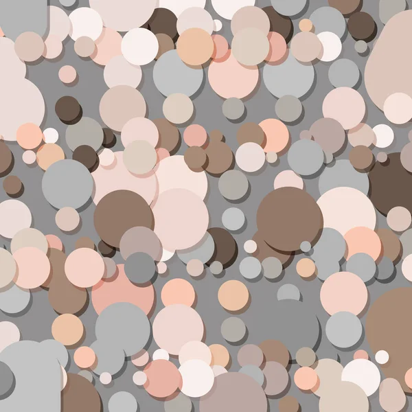Круглые Формы Простой Шаблон Дизайна Абстрактные Круги Пастельного Цвета — стоковый вектор