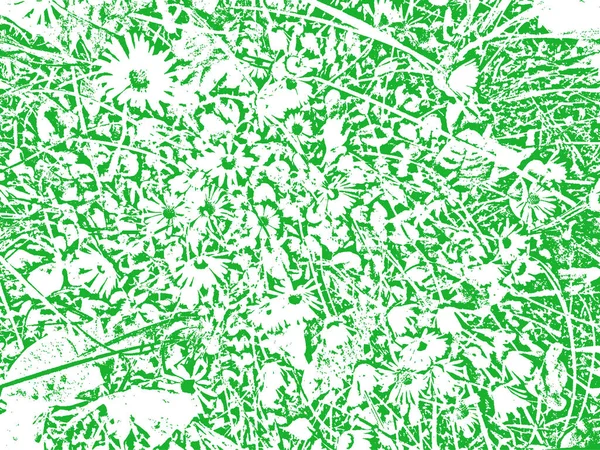 Zielony Grunge Tło Trawy Kwiatowej Dekoracyjnego Projektu Streszczenie Dekoracji Tapety — Wektor stockowy
