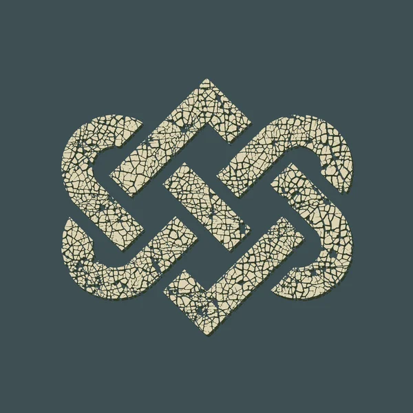 Liebessymbol Keltischer Knoten Dekoration Vektor Illustration — Stockvektor