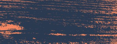 Horizontal grunge texture background. Abstract orange dark blue old rough retro design.