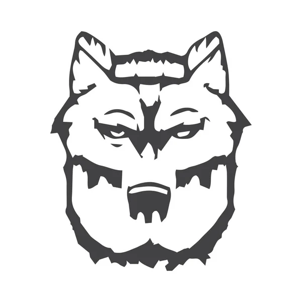 Wolf Kopf Emblem Für Konzeptgestaltung Isolierte Vektorillustration Kreatives Design Vorlagendesign — Stockvektor