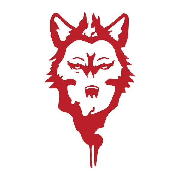 Wolf Rotschopf Emblem Isolierte Vektorillustration Kreative Gestaltung Von Vorlagen Logo — Stockvektor
