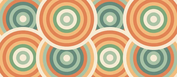 Abstract Circles Color Background Template Horizontal Layout Vector Illustration — Vetor de Stock