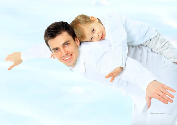 Father holding his son — Stock Photo, Image