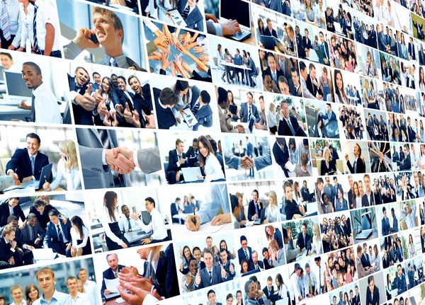 Business collage made of some business pictures — Stock Photo, Image