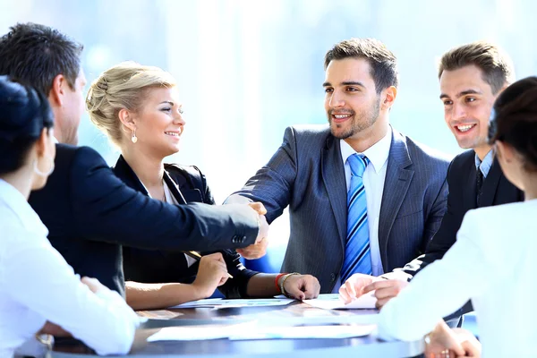 Muchos retratos aislados de negocios — Foto de Stock