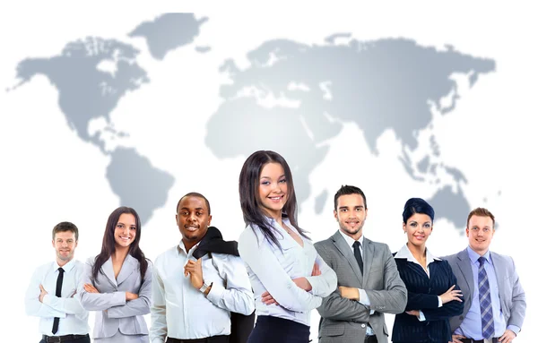 Young attractive business people - the elite business team — Stock Photo, Image