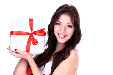 Noel hediyeleri Noel Baba kız