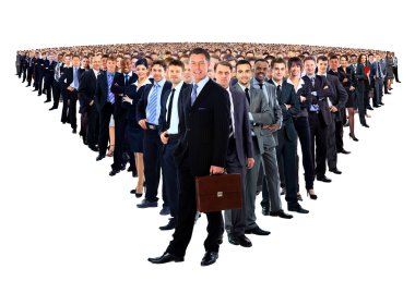 büyük bir grup işadamı