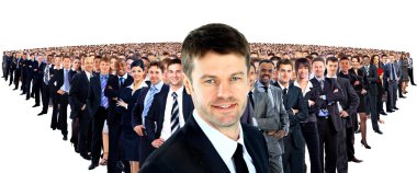 büyük bir grup işadamı