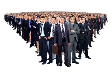 büyük bir grup işadamı