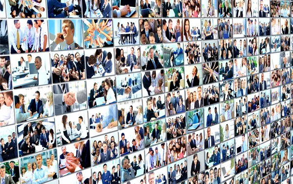 Business collage — Stock Photo, Image