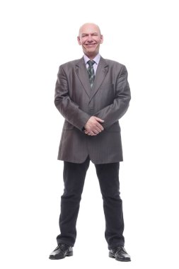 Olgun bir iş adamıyım. bir beyaz üzerinde izole