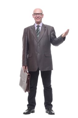 Yetişkin. Akıllı telefonlu gülümseyen bir iş adamı..