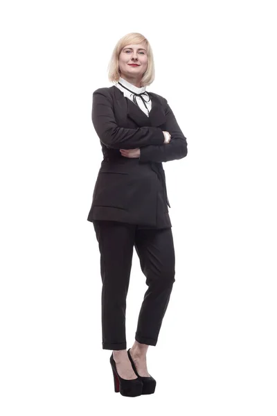 Confident business woman. isolated on a white — Stock Photo, Image