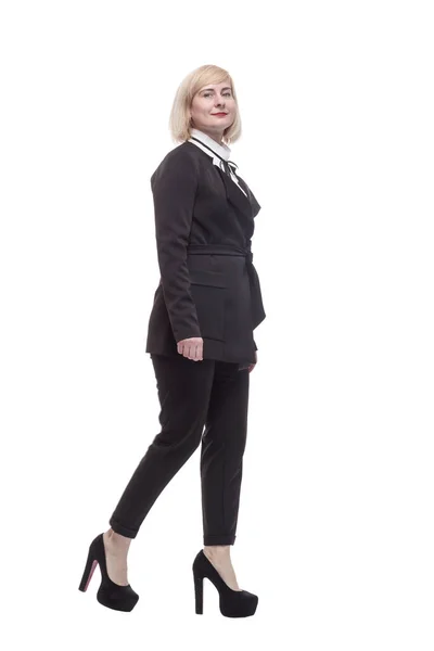 In full growth. confident business woman striding forward. — Stock Photo, Image