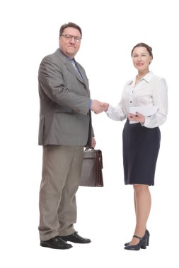 Tam gelişim. İş adamı ve iş kadını .