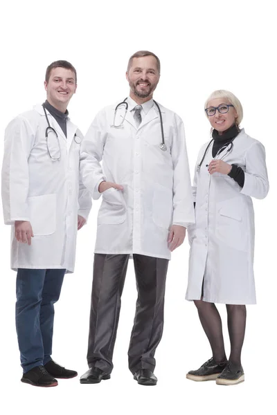 In full growth. group of qualified medical colleagues. — Stockfoto