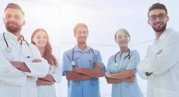 Portrait of the leading members of the medical center — Stock Photo, Image