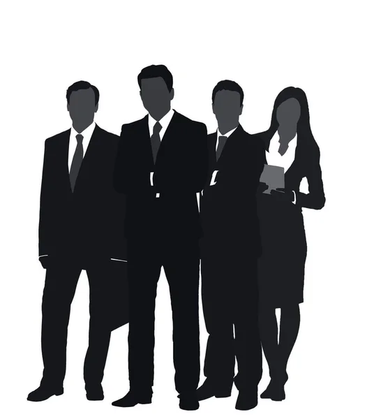 Group of various people silhouettes. Society, community — Stock Photo, Image