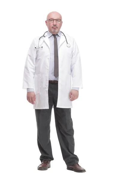 Successful mature doctor in a white coat . — Φωτογραφία Αρχείου