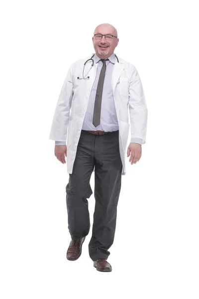 Successful mature doctor in a white coat . — Φωτογραφία Αρχείου