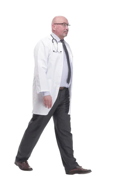 Successful mature doctor in a white coat . — Φωτογραφία Αρχείου