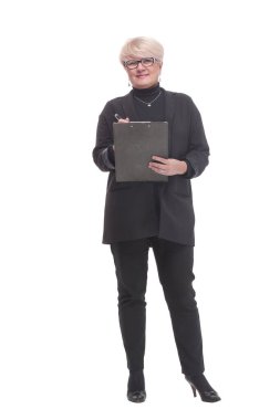 tam büyüme. Pano ile Yönetici iş kadını