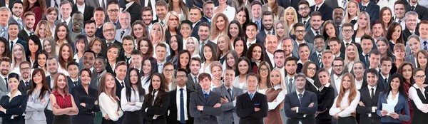 Business folk grupp collage bakgrund — Stockfoto