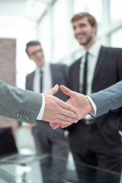 Close up. handshake of reliable business partners . — Stock Photo, Image