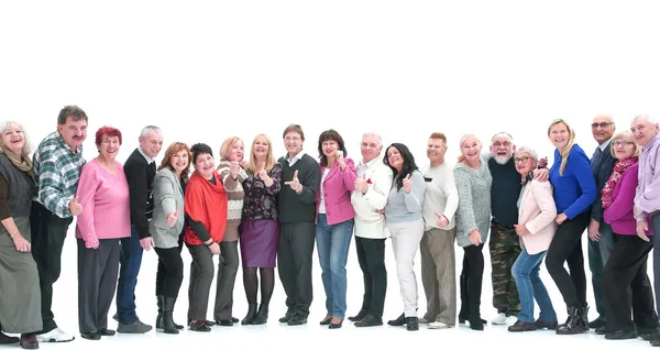 Large group of diverse adults standing together — Stock Photo, Image