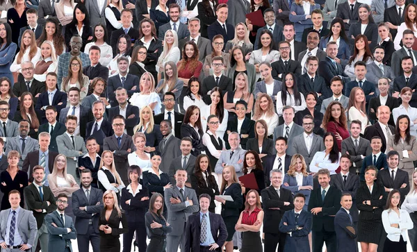 Gente de negocios collage grupo fondo — Foto de Stock