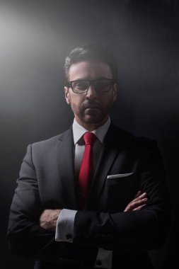 Modern bir iş adamının portresi.