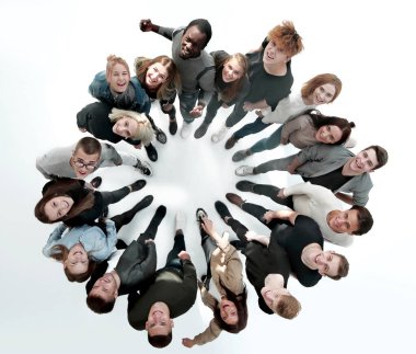 Üst Manzara. Bir grup genç sana bakıyor..