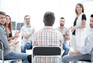 iş takım atölye .success kavramı hoparlördür alkışlar