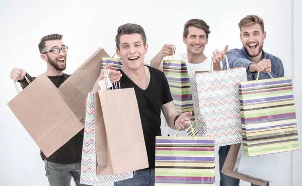 People Packages Seasonal Sales Purchases — Stock Photo, Image