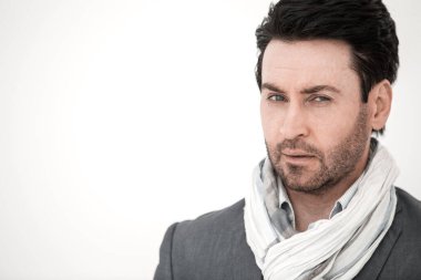 kopya alanı ile başarılı bir modern man.photo up.Portrait kapatın