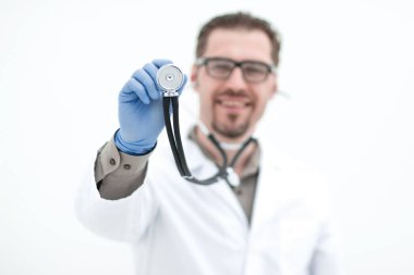 tıp uzmanı, sağlık stetoskop .en konsepti ile gösterilen