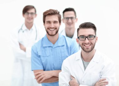 kopya alanı ile genç doctors.photo, gülümseyen