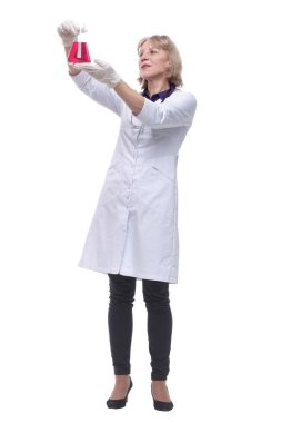 Bilim adamları ya da doktorlar, virüsün yeni türlerini tüp ve beher ile önlemek ve yok etmek için kan tahlili yapıyorlar. Başarılı konsept