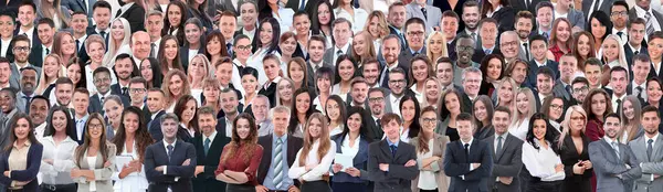 Collage Large Group People — Stock Photo, Image