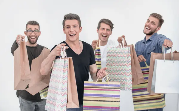 Menschen Mit Paketen Saisonverkauf Für Einkäufe — Stockfoto