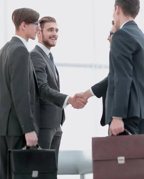 Welcome Handshake Business Partners Concept Partnership — Stock Photo, Image
