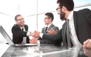 hoş geldiniz karşılıklı iş ortağı office.business kavramı