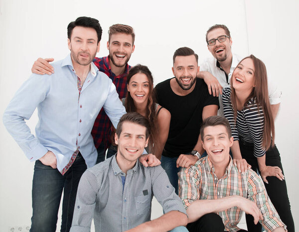 group portrait of creative business team.the concept of teamwork