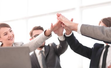 teamwork.photo kopya alanı ile başarı ve zafer .en kavramı