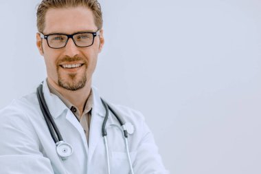 Stethoscope.science ve sağlık tıbbi uzman portresi