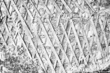 eski siyah beyaz düşen aşınmış duvar