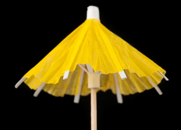 Guarda-chuva cocktail amarelo — Fotografia de Stock