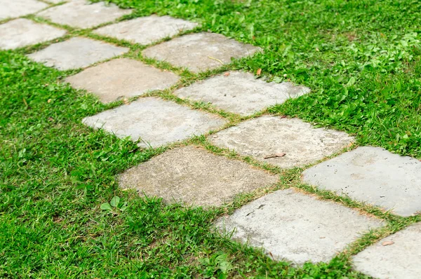 Camino de jardín de azulejos — Foto de Stock